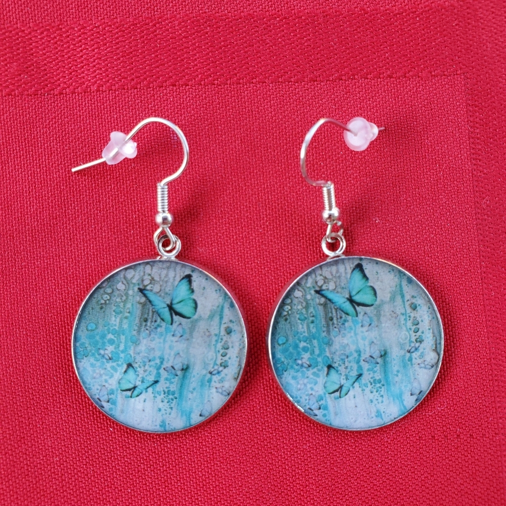 "New Beginnings" Butterfly dangle earrings